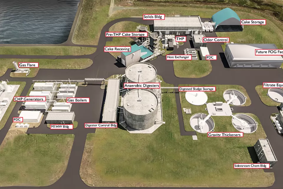 Drawing of Piscataway Bioenergy Facility